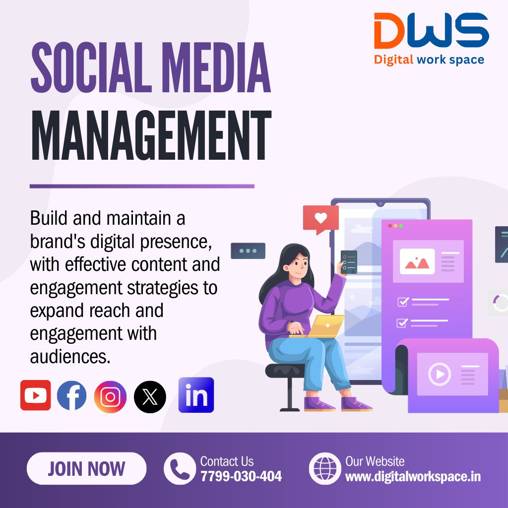 social media management -digital work space